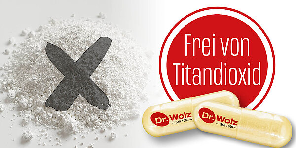 frei von Titandioxid